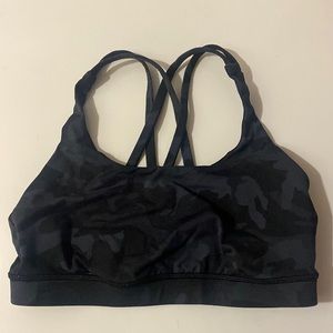 Lulu lemon black camo energy bra